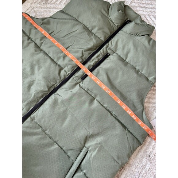 New Men’s Big & Tall Tek Gear Insulated Puffer Vest Size XXL Tall Green Olive - Picture 9 of 10